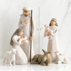 Willow Tree Nativity Set in Cream and Brown